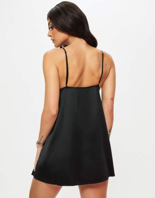 Ann Summers Delphine chemise in black, 3 of 4