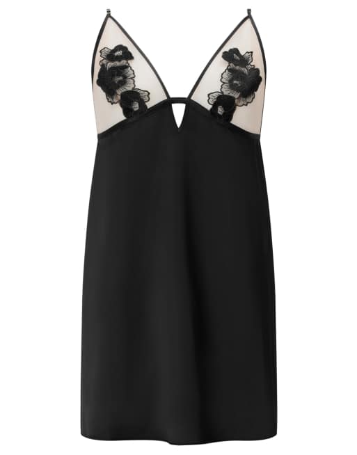 Ann Summers Delphine chemise in black, 4 of 4
