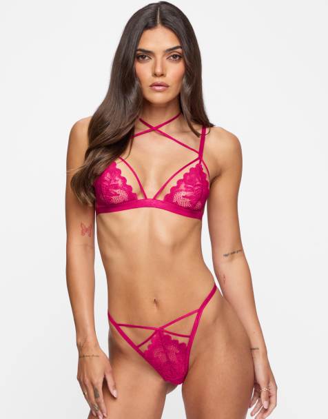 Ann Summers desirable crotchless set in pink - view 1