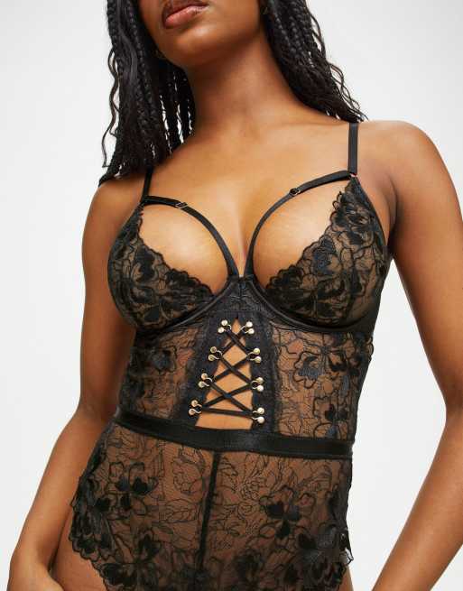 Ann Summers - Desired - Sort bundløs bodystocking