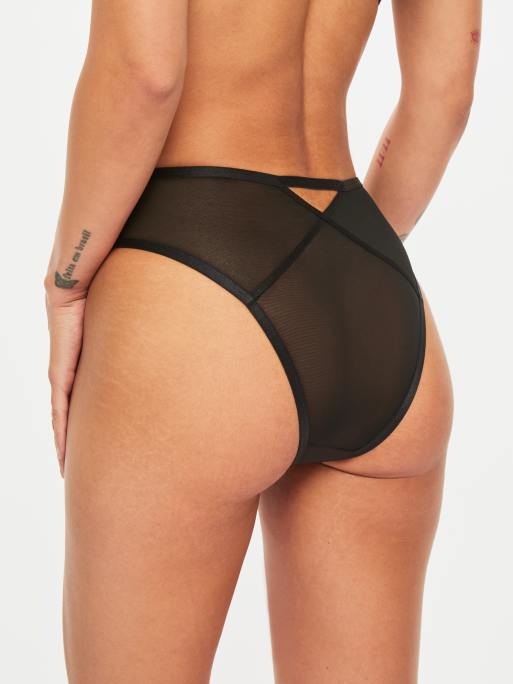 Ann Summers Desiring decadence high waist brazilian in black, 4 of 4
