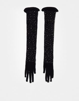 Ann Summers diamante gloves in black - ASOS Price Checker
