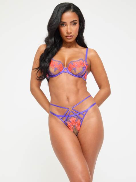 Ann Summers Dusk til dawn string in purple - view 1