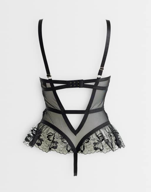 Ann Summers Ecstatic crotchless body in black, 4 of 5