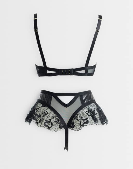 Ann Summers Ecstatic crotchless set in black, 3 of 3