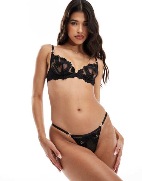 Ann Summers Elated thong in black - view 1