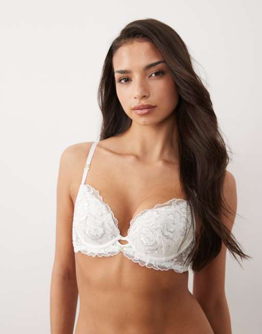 Ann Summers - Endless Attraction - Reggiseno scollo profondo imbottito color avorio
