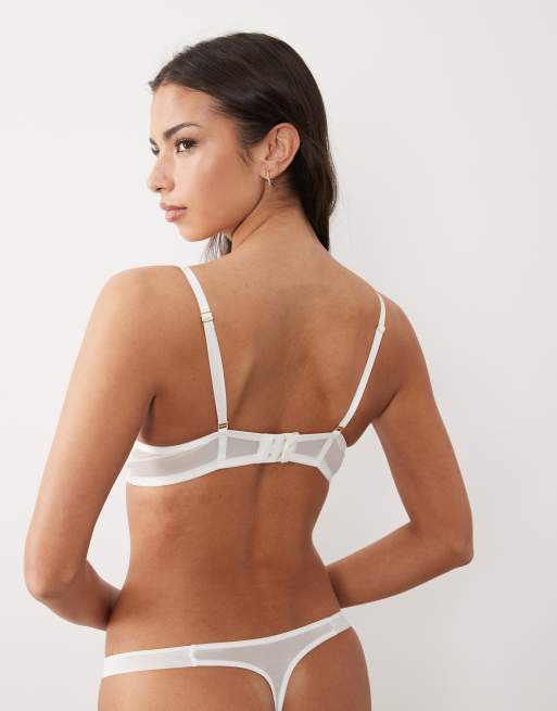 Ann Summers - Endless Attraction - Soutien-gorge pigeonnant à bonnets rembourrés - Ivoire, 4 de 4