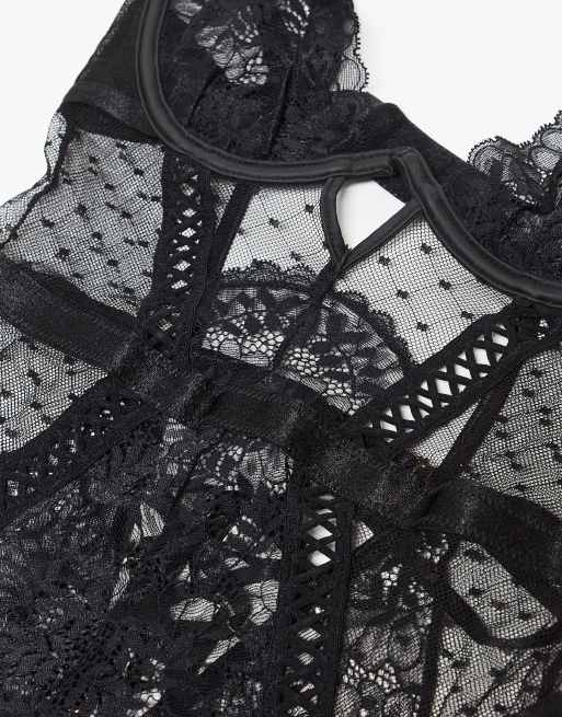 Ann Summers - Entice Me - Body ouvert - Noir, 2 de 3