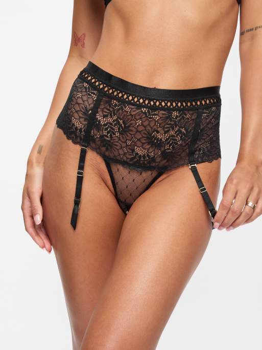 Ann Summers Entice me crotchless set in black, 4 of 4