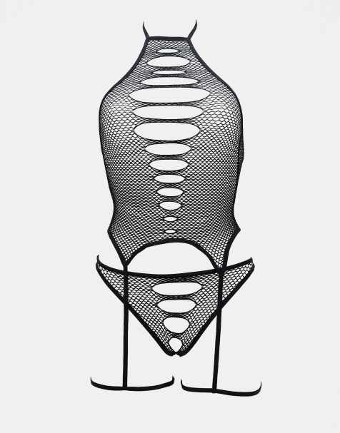 Ann Summers – Enya – Svarta strumpebandshållare utan gren - view 1