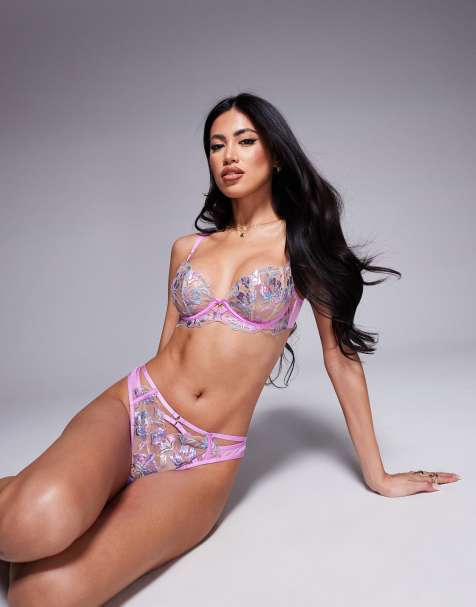 Ann Summers Euphoric thong in pale pink  - view 1