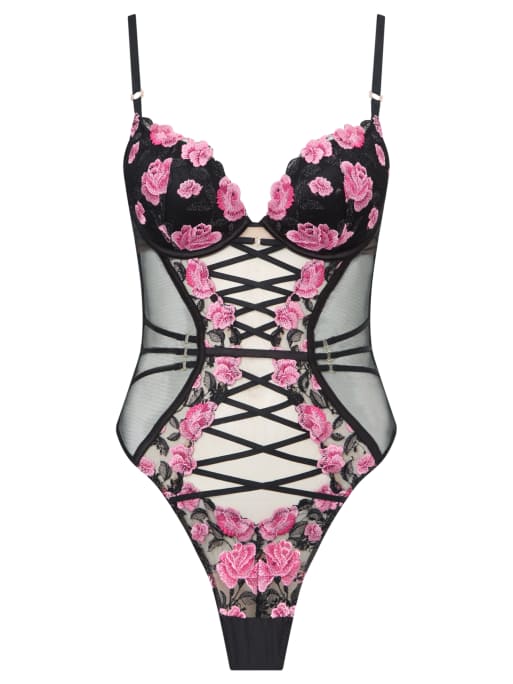 Ann Summers Everlasting love body in black/pink, 3 of 4