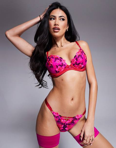 Ann Summers - Everlasting Love - Soutien-gorge pigeonnant à bonnets rembourrés - Rose vif - view 1