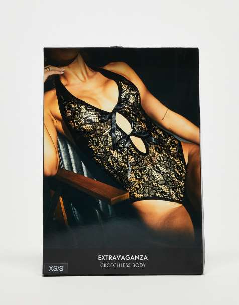 Ann Summers – Extravaganza – Ouvert-Body in Schwarz - view 1
