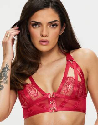 Ann Summers Exuberant Crotchless Set In Red