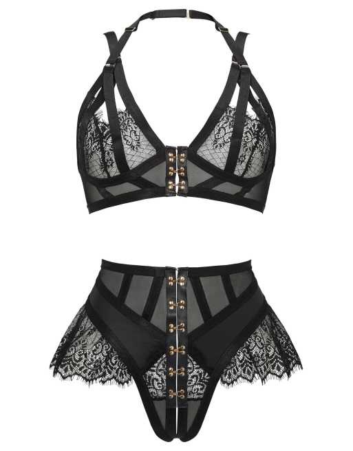 Ann Summers - Exuberant - Set zonder kruisje in zwart, 3 van 3