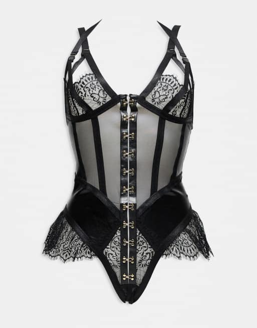 Ann Summers - Exuberant - Teddy - Body zonder kruisje in zwart