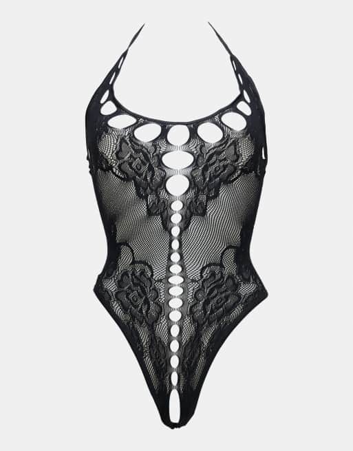 Ann Summers – Falling For You – Czarne body z wycięciem w kroku, 3 z 3