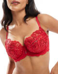 [Ann Summers] Ann Summers Fuller Bust Icon non padded plunge bra in red 32DD RED