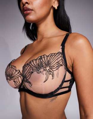 Ann Summers Fuller Bust Incensing Non Padded Balcony In Black