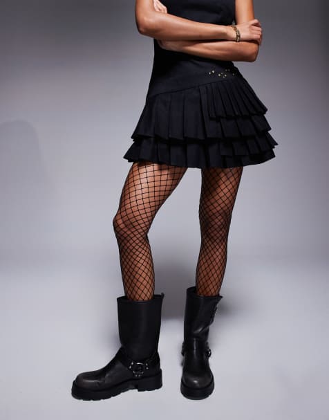 ASOS DESIGN fishnet butterfly tights in black - ShopStyle Hosiery