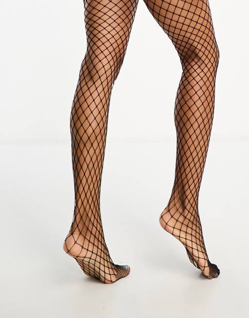 Halloween Women's Sheer Spider Web Fishnet Tights, Black, One Size, by Way  to Celebrate 