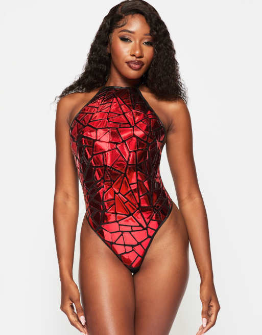 Ann Summers glass heart body in red