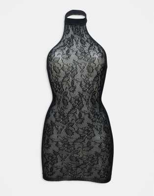 Ann Summers – Glisten – Svart spetsklänning - view 1
