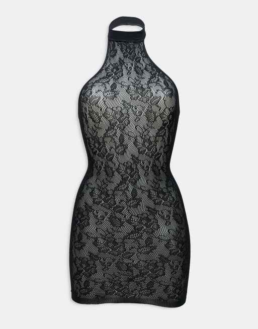 Ann Summers - Glisten - Vestito in pizzo nero