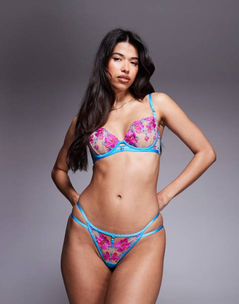 Ann Summers Glistening thong in light blue