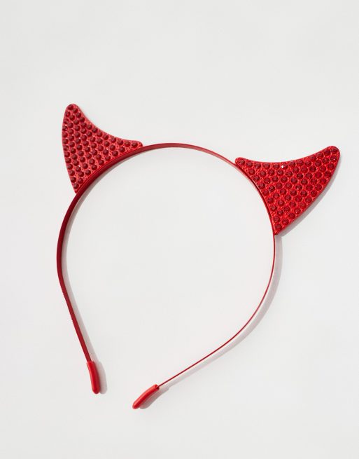 Ann Summers halloween diamante devil horn headband in red, 3 of 4
