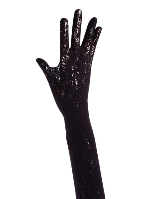 Ann Summers halloween Long lace gloves in black - view 1