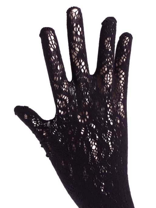 Ann Summers Halloween Long lace gloves in black, 3 of 3