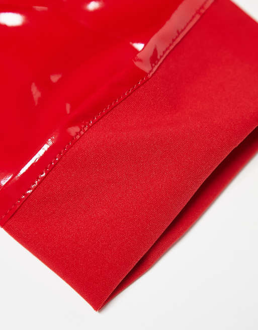 Ann Summers - Handschoenen van PU in rood, 3 van 4