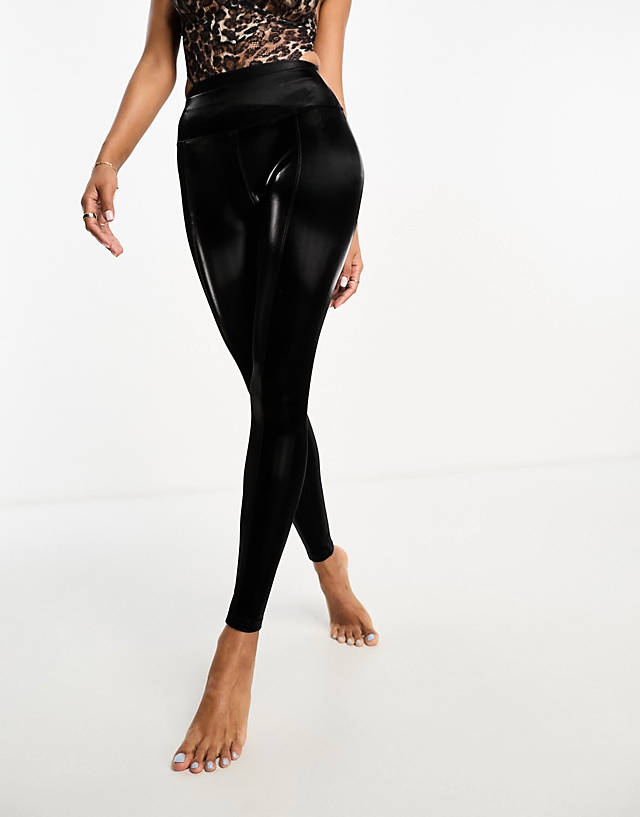 Ann Summers - high gloss pu leggings in black