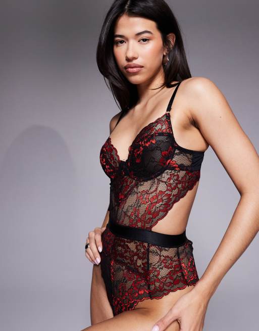 Ann Summers - Hold Me Tight - Body - Noir/rouge