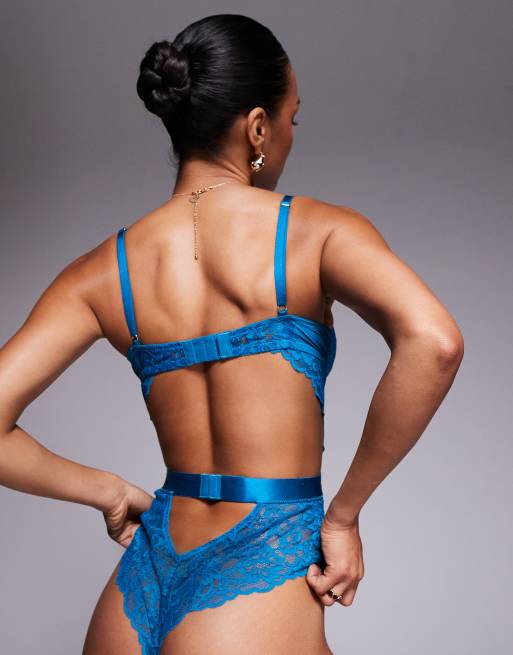 Ann Summers – Hold Me Tight – Grönblå body, 4 av 4