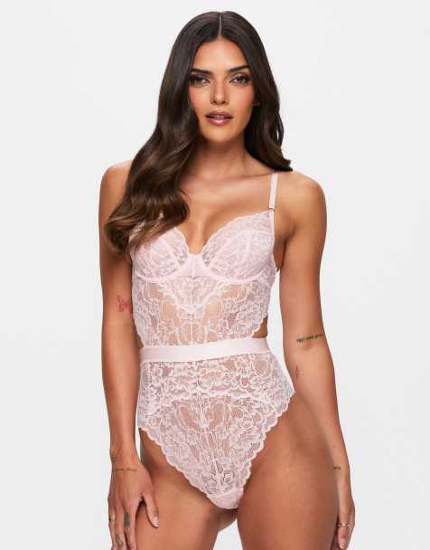 Ann Summers - Hold Me Tight - Lyserød bodystocking - view 1