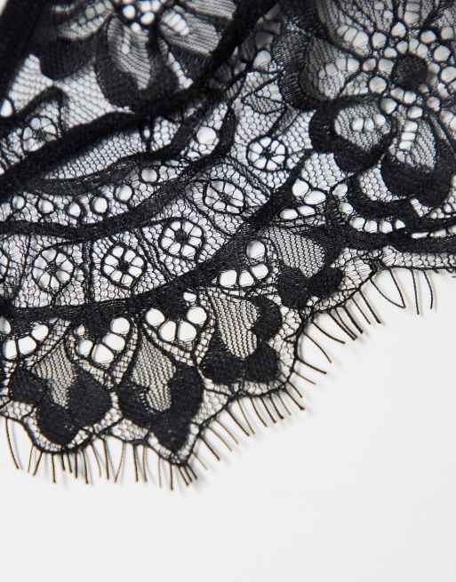 Ann Summers - Infinite - Set zonder kruisje met kruisbandjes in zwart, 4 van 4