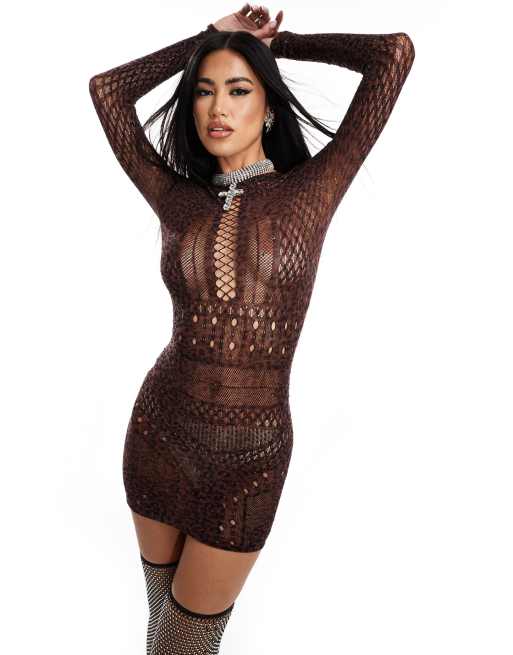 Ann Summers – Janelle – Sukienka ze zwierzęcym wzorem