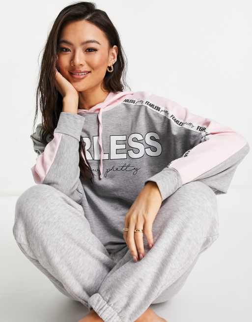 Ann Summers – Kapuzenpullover in Grau mit Logo