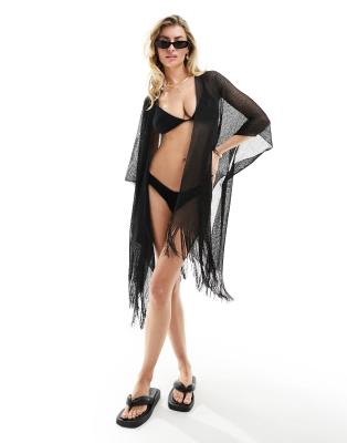 Ann Summers Kuta Beach Robe In Black