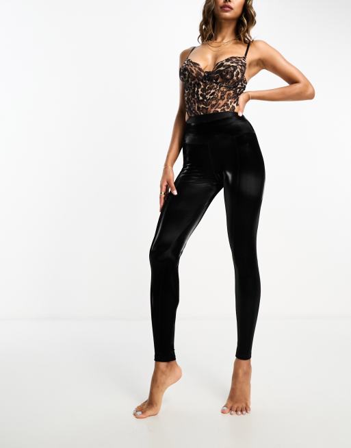 Ann Summers - Legging van hoogglanzend PU in zwart, 4 van 4