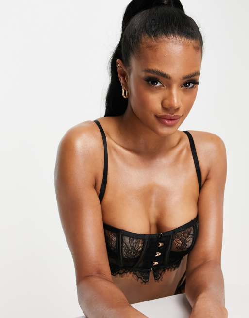 Ann Summers – Limelight – Svart spetsbehå , 4 av 4