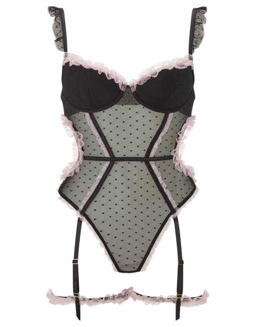 Ann Summers – Locked on Love – Czarne body z wycięciem w kroku, 4 z 4