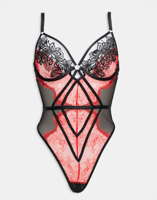 Ann Summers Lovers Secret Body in Black/Red