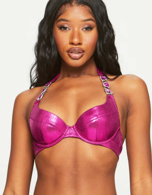 Ann Summers Maldives under wired bikini top in pink