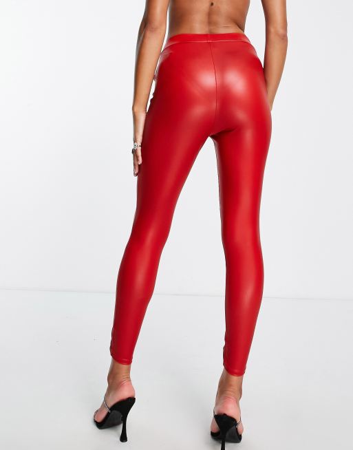 Ann Summers The High Gloss PU Legging Red