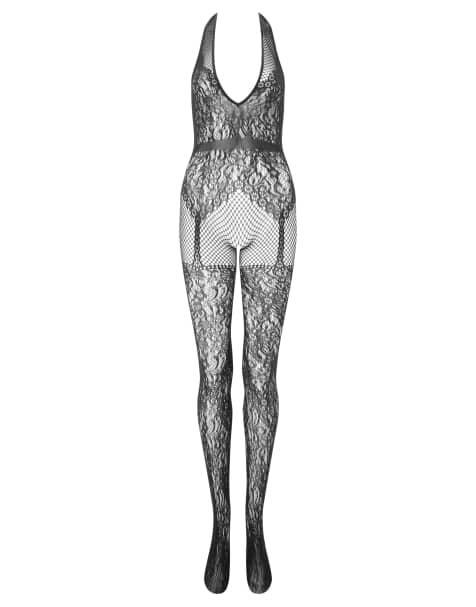 Ann Summers Mia crotchless bodystocking in black - view 1